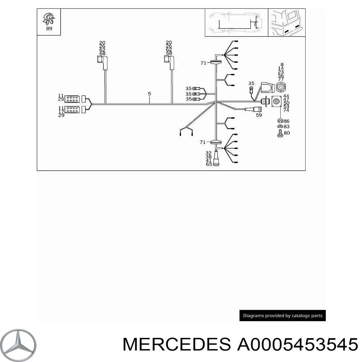  Mercedes A0005453545 preço, a partir de 3,50 USD