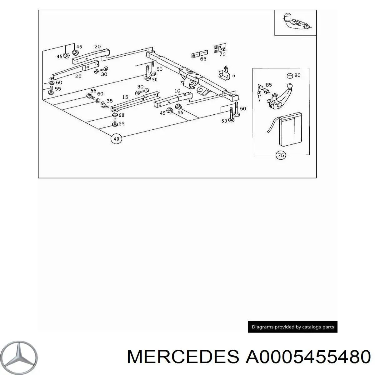  Mercedes A0005455480 preço, a partir de 17,42 USD