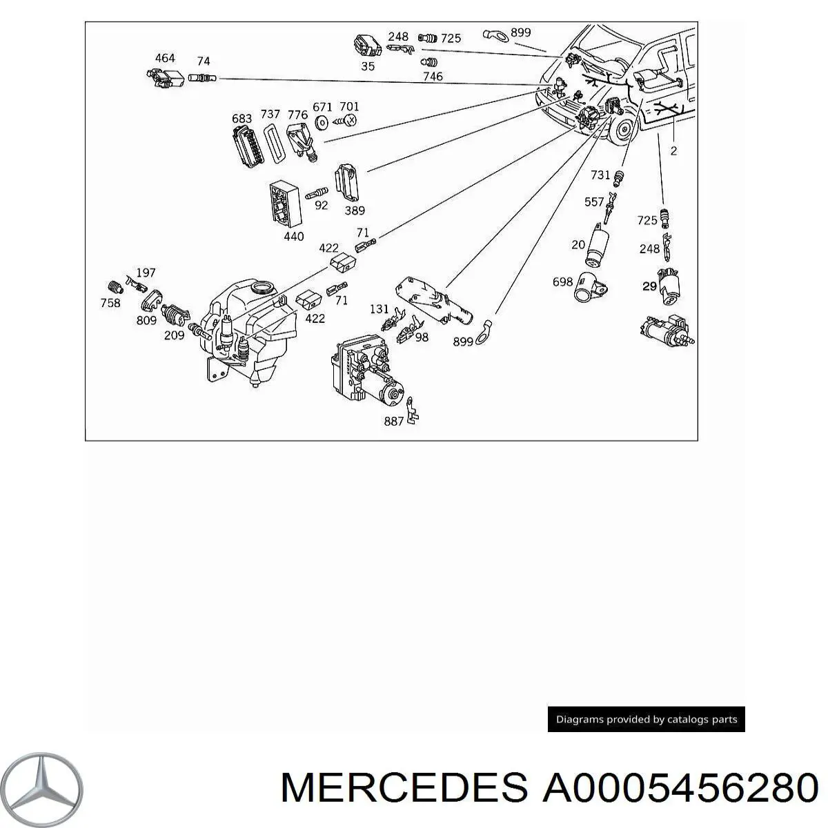  Mercedes A0005456280 preço, a partir de 6,42 USD