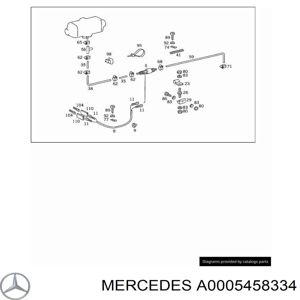 A0005458334 Mercedes 
