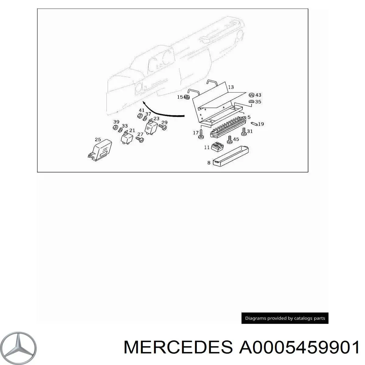 Compre A0005459901 Mercedes Unidade de dispositivos de segurança