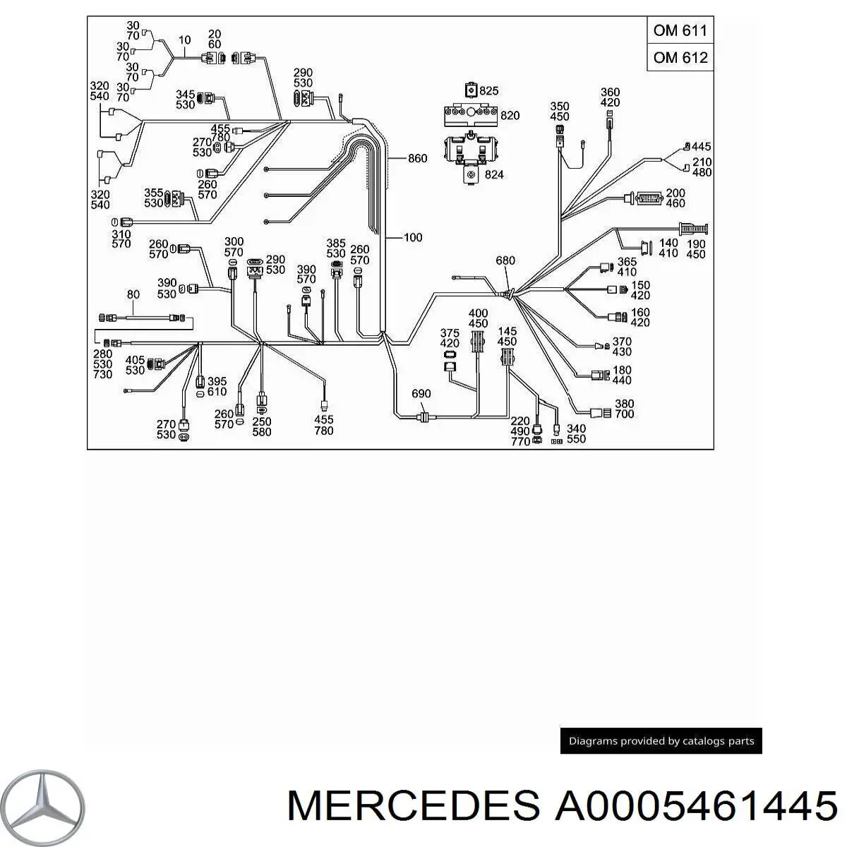  Mercedes A0005461445 preço, a partir de 2,48 USD
