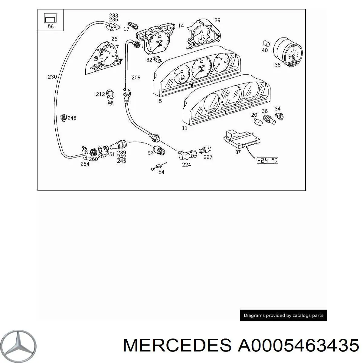  Mercedes A0005463435 preço, a partir de 26,83 USD