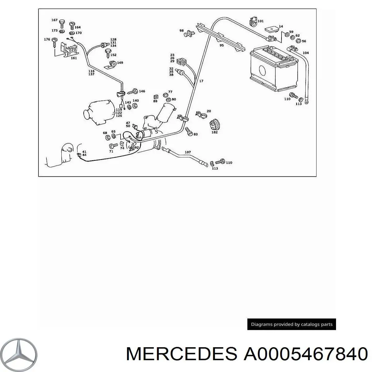  Mercedes A0005467840 preço, a partir de 5,36 USD