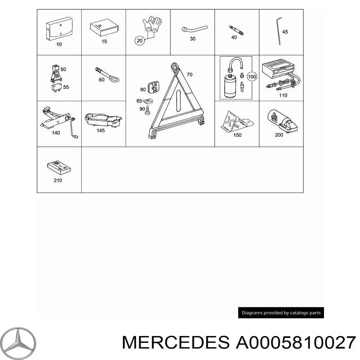  Mercedes A0005810027 preço, a partir de 6,49 USD