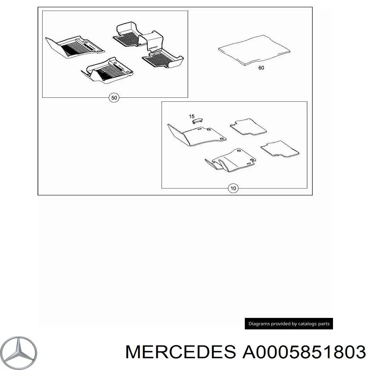  Mercedes A0005851803 preço, a partir de 12,69 USD