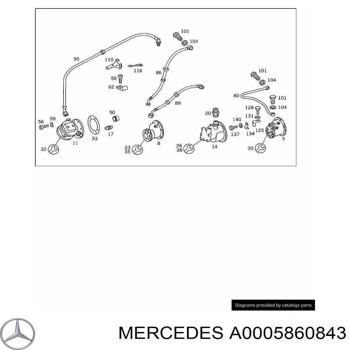 A0005860843 Mercedes 