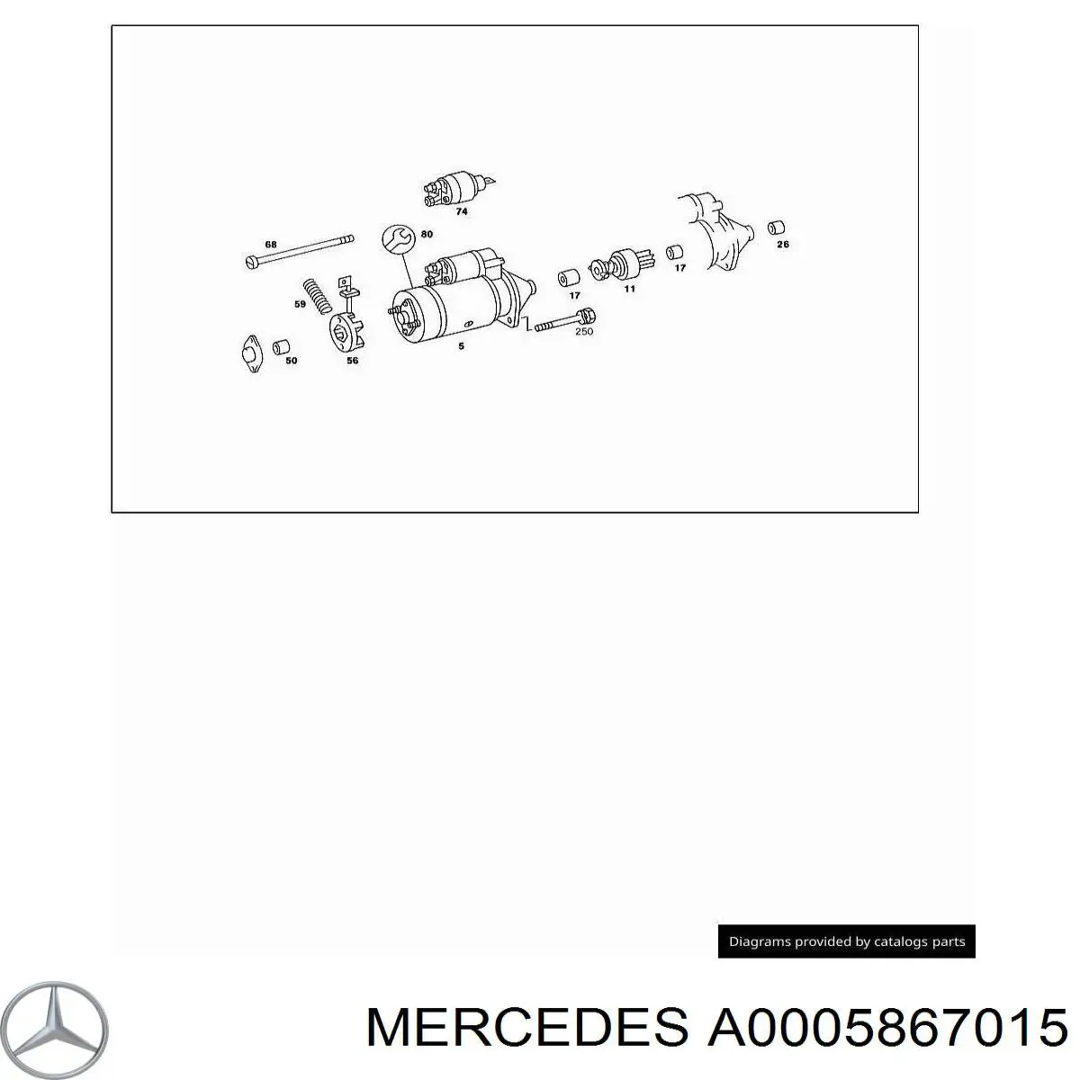  Mercedes A0005867015 preço, a partir de 19,14 USD