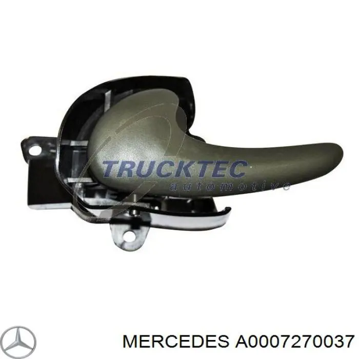 A0007270037 Mercedes Maçaneta interna esquerda da porta dianteira