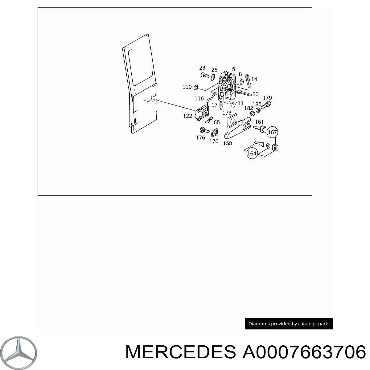  Mercedes A0007663706 preço, a partir de  