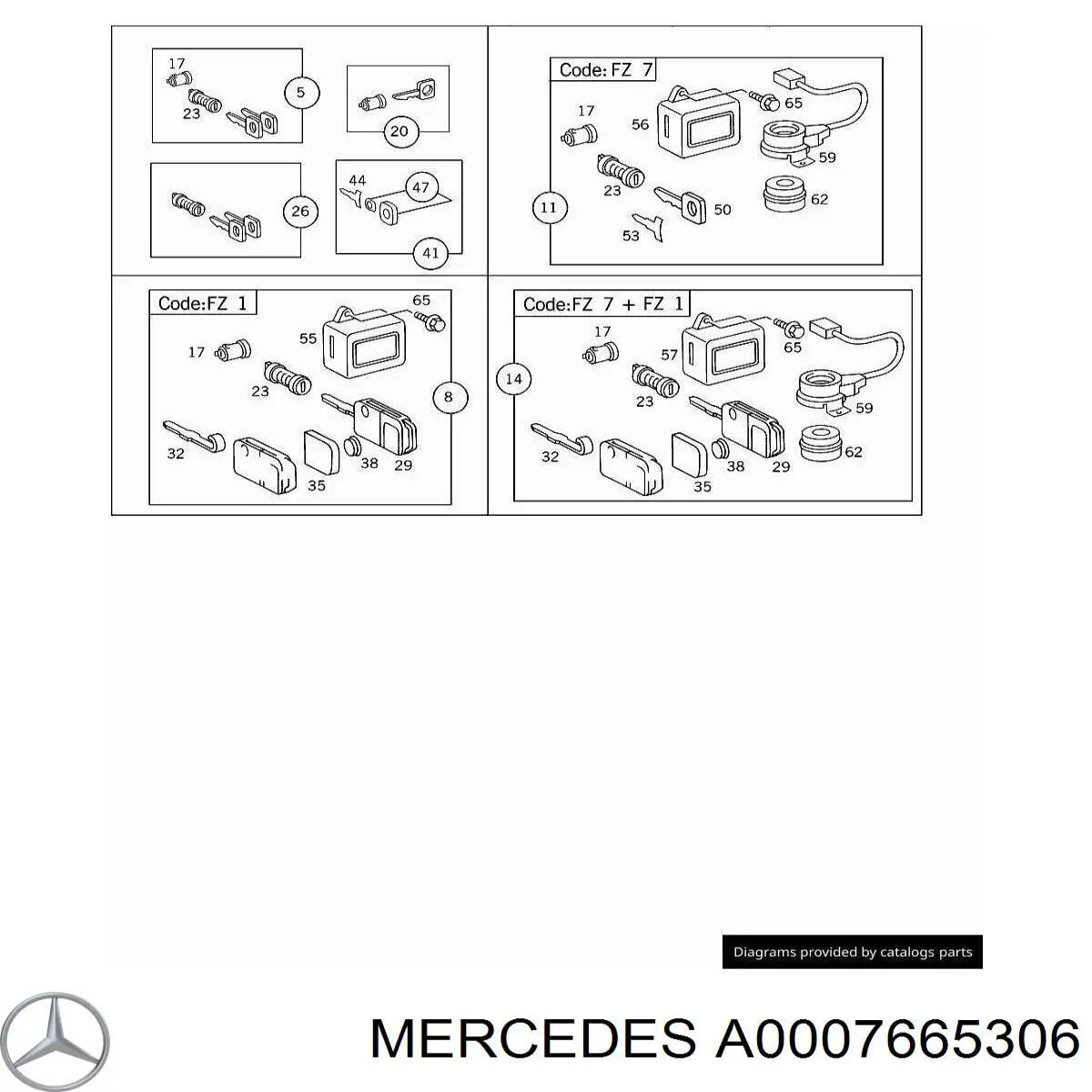 Compre A0007665306 Mercedes 
