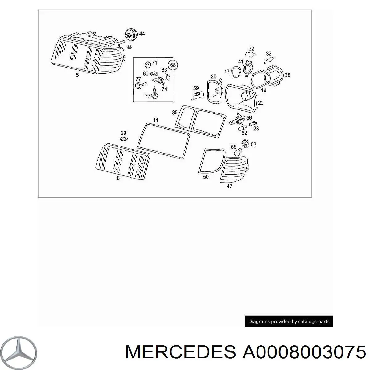 A0008003075 Mercedes 