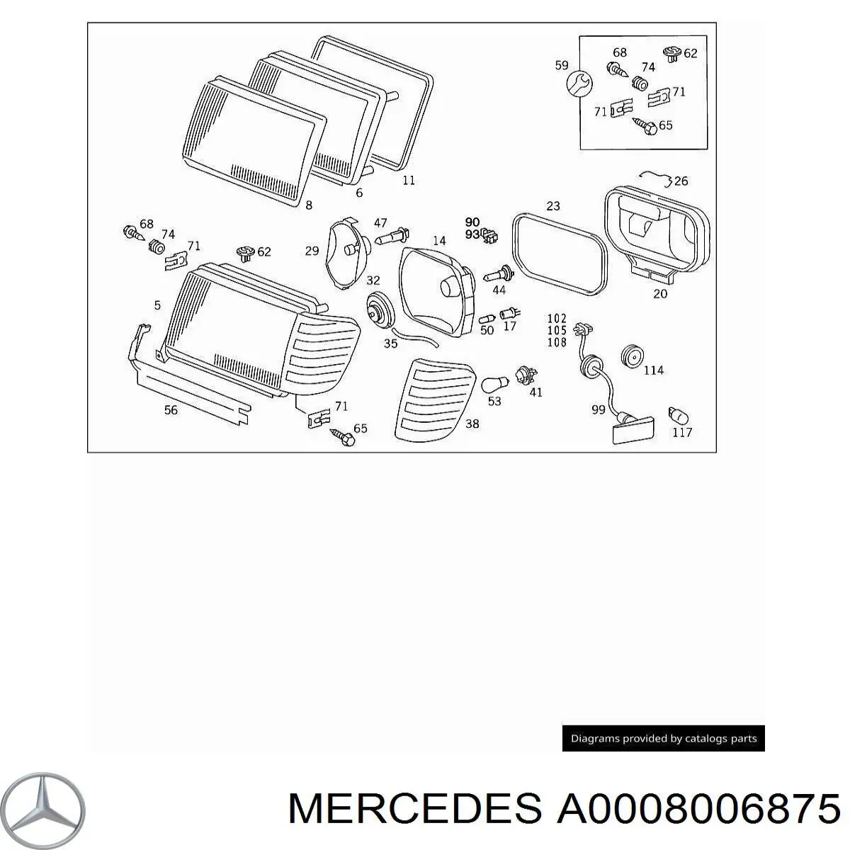 A0008006875 Mercedes 