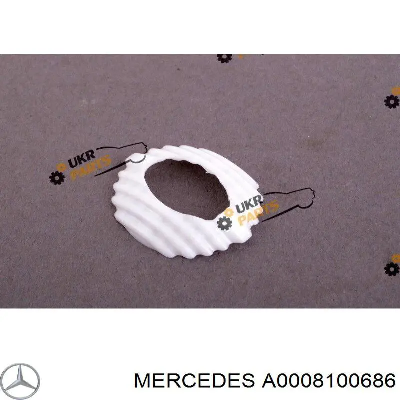 A0008100686 Mercedes Elemento espelhado do espelho de retrovisão esquerdo