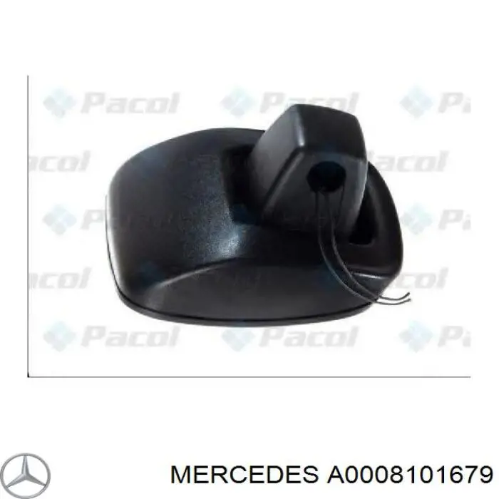 Espelho de retrovisão A0008101679 Mercedes