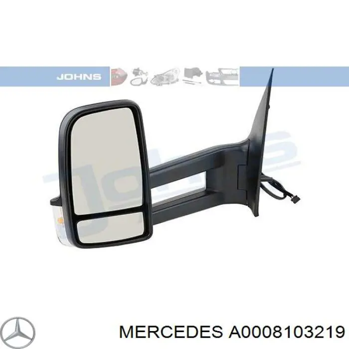 Compre A0008103219 Mercedes Espelho de retrovisão esquerdo