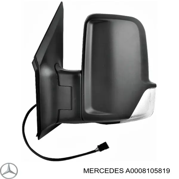 Espelho de retrovisão esquerdo Mercedes A0008105819 preço, a partir de 196,79 USD