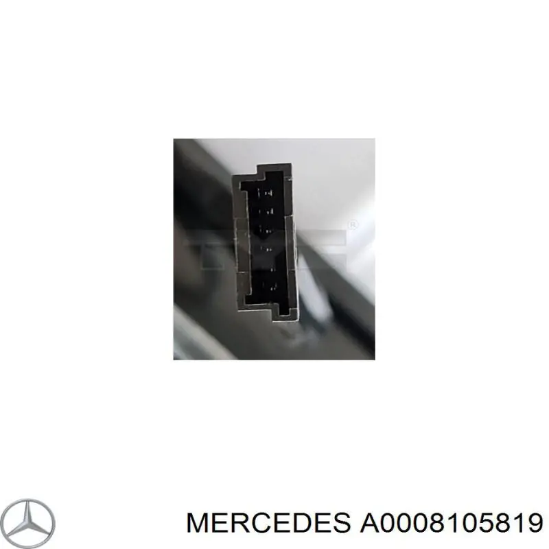 A0008105819 Mercedes Espelho de retrovisão esquerdo