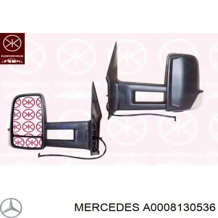 Compre A0008130536 Mercedes Placa sobreposta interna de fixação de espelho direito