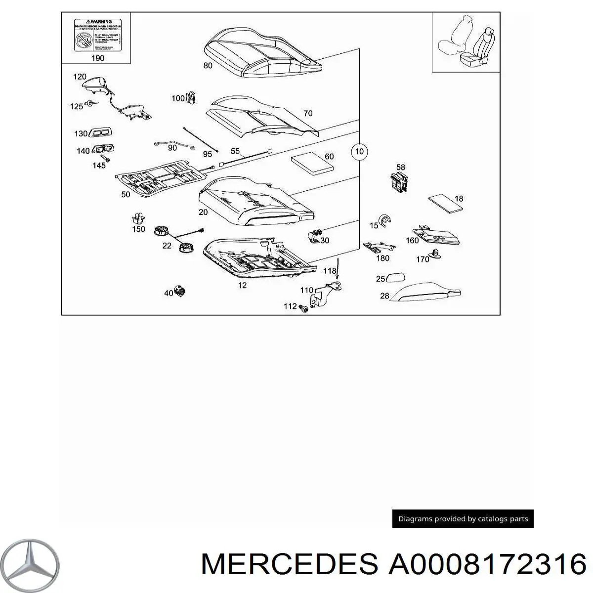  Mercedes A0008172316 preço, a partir de 108,41 USD
