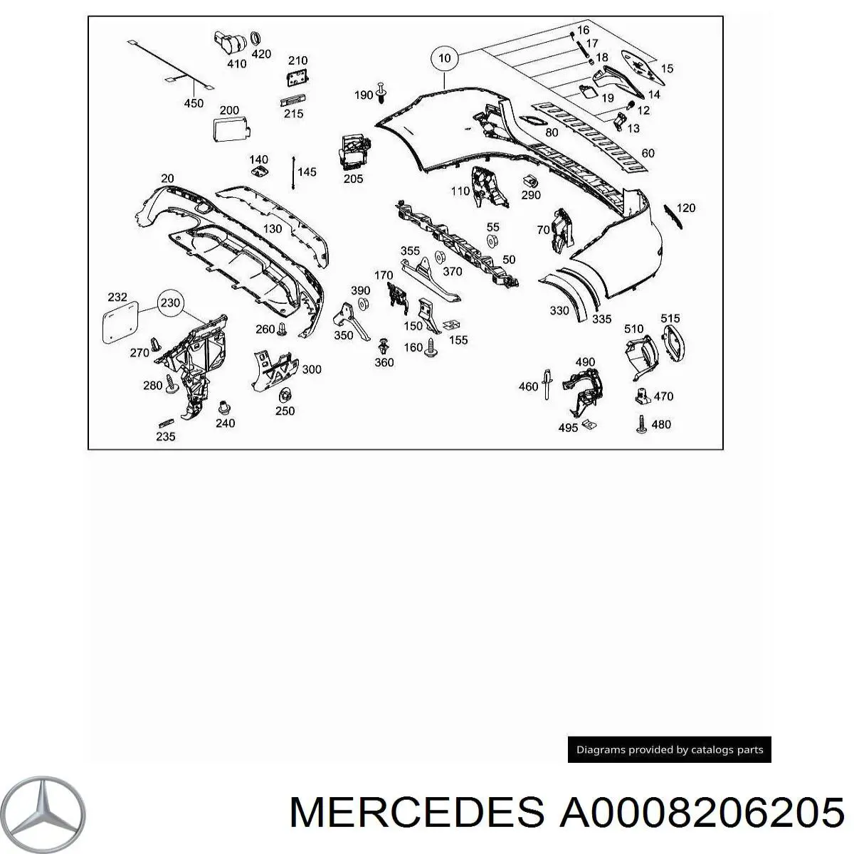 Motor acionador de abertura/fechamento da porta traseira Mercedes A0008206205 preço, a partir de 22,22 USD