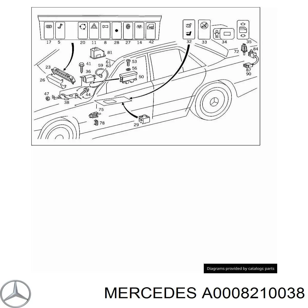 A0008210038 Mercedes 