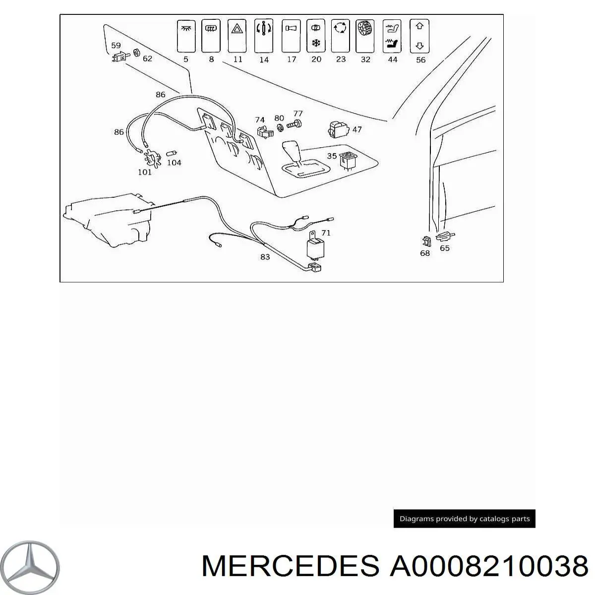  Mercedes A0008210038 preço, a partir de 3,51 USD