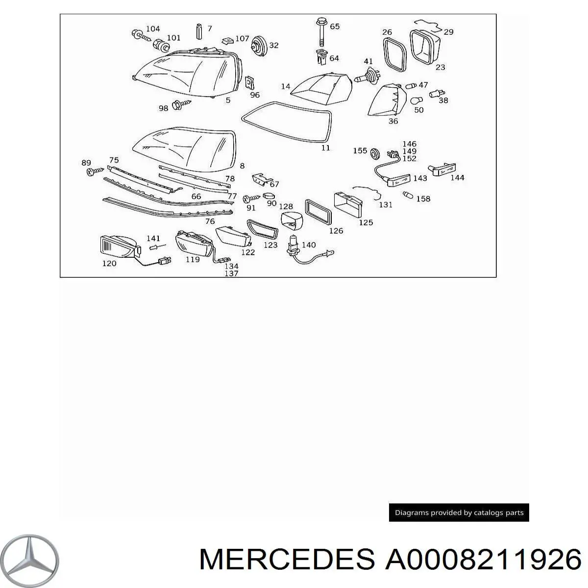  Mercedes A0008211926 preço, a partir de 6,96 USD