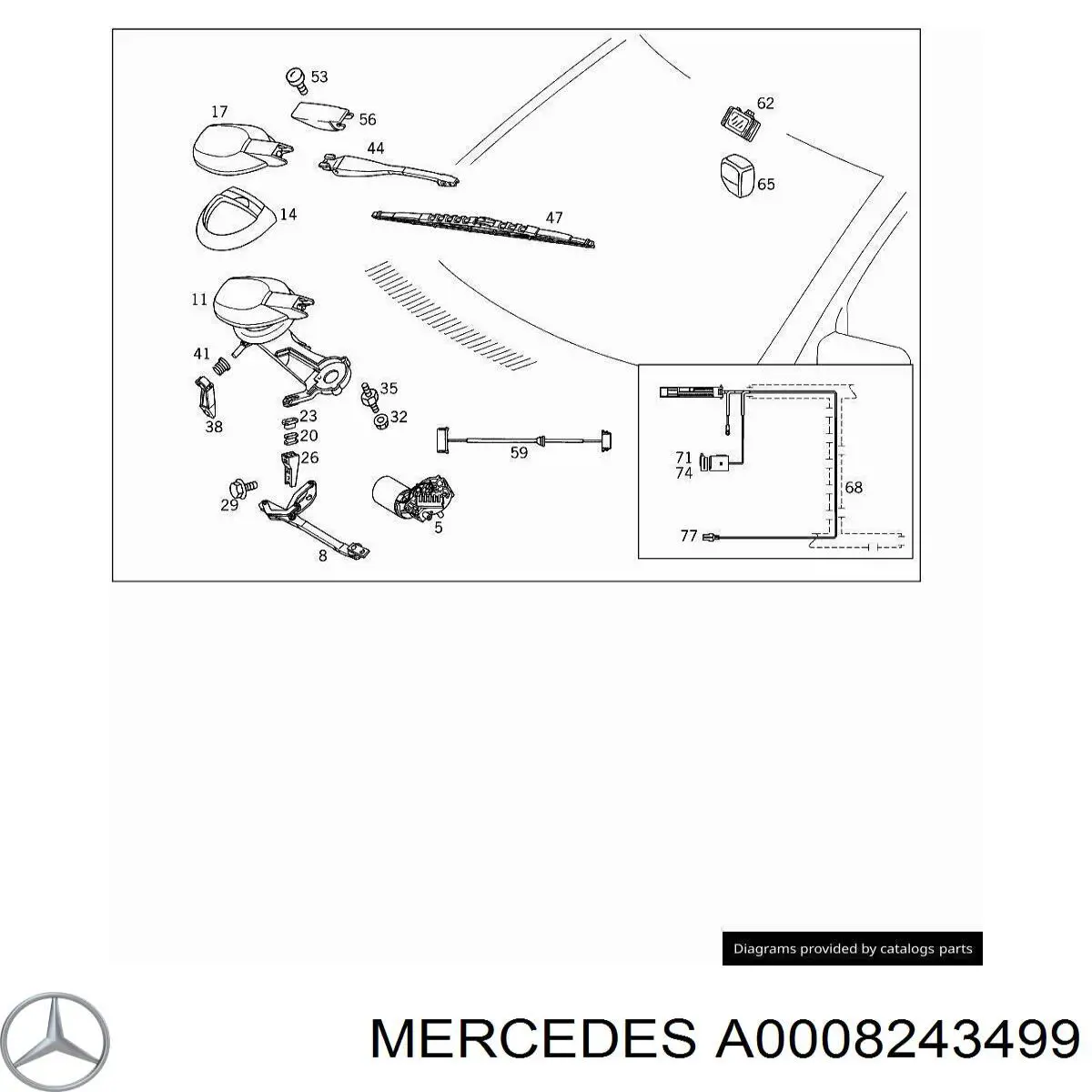 A0008243499 Mercedes 