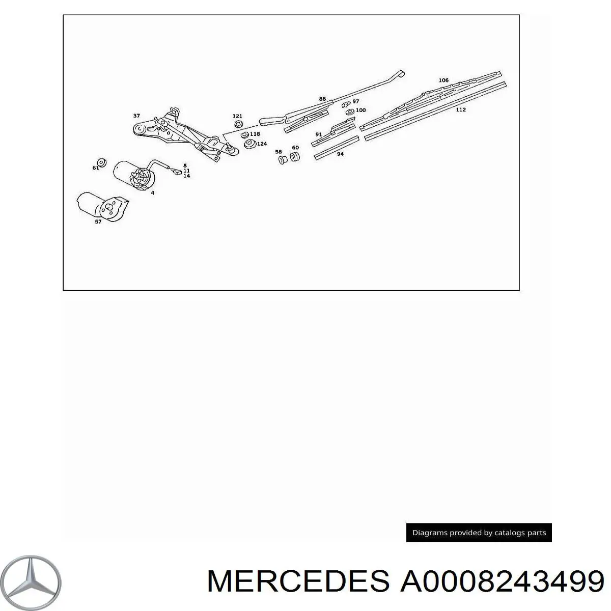  Mercedes A0008243499 preço, a partir de 4,26 USD