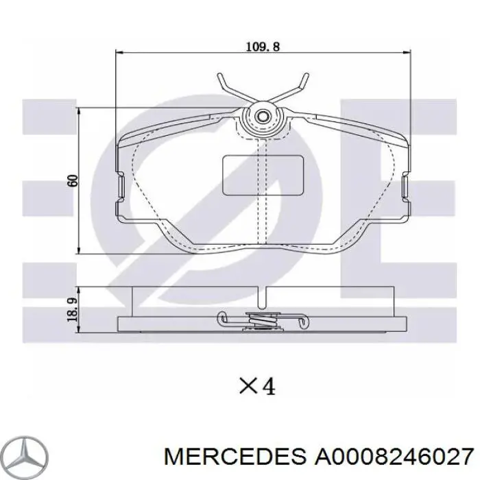 A0008246027 Mercedes 