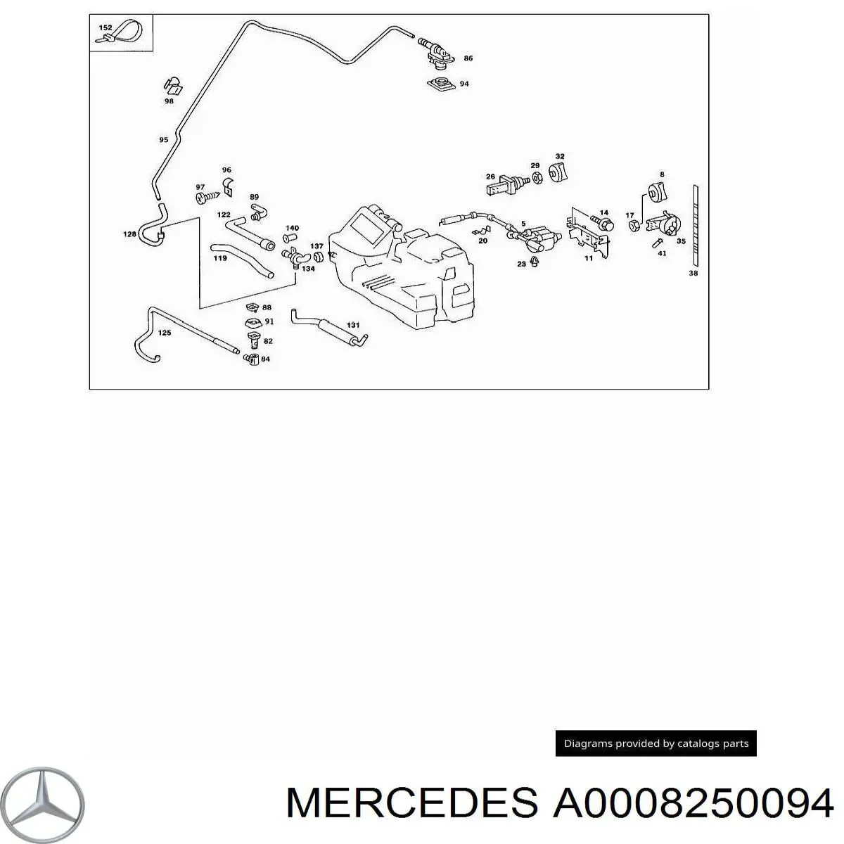 Compre A0008250094 Mercedes Lâmpada