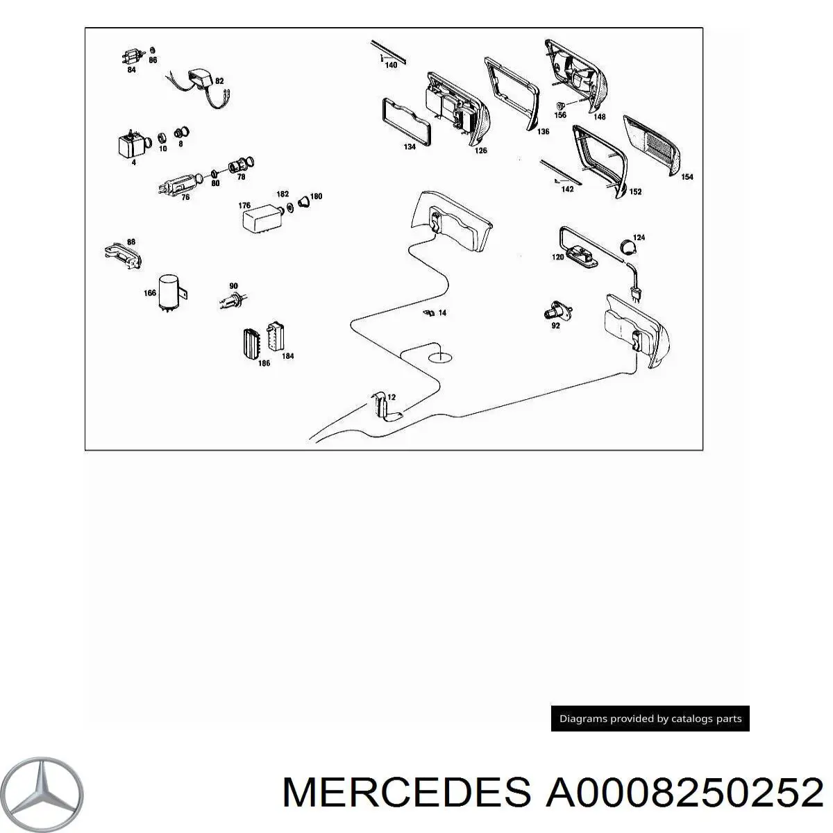 A0008250252 Mercedes 