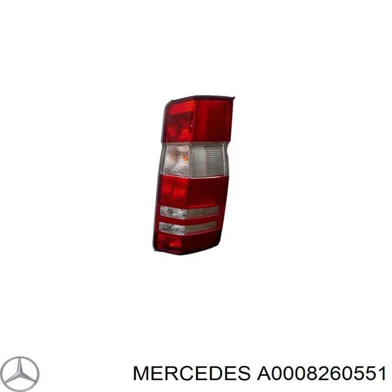 A0008260551 Mercedes Lanterna traseira direita