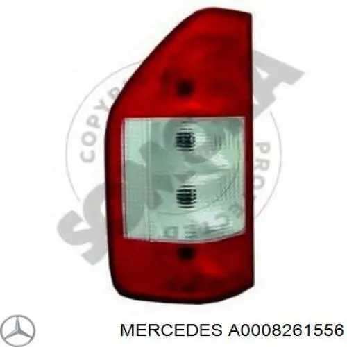 Lanterna traseira esquerda Mercedes A0008261556 preço, a partir de 55,72 USD
