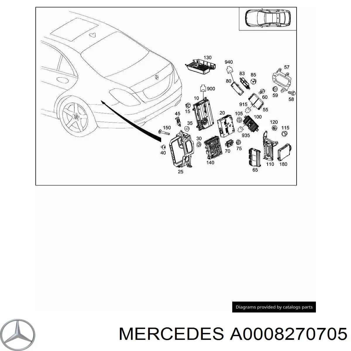  Mercedes A0008270705 preço, a partir de 224,74 USD