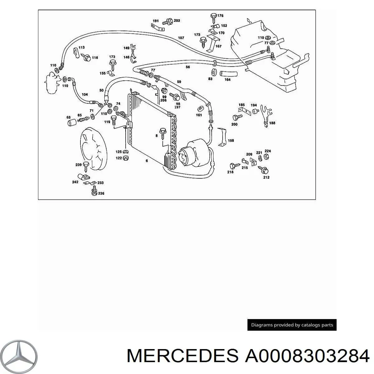 Compre A0008303284 Mercedes Sensor de pressão absoluta de aparelho de ar condicionado