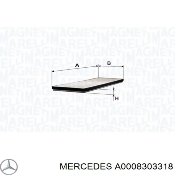 Compre A0008303318 Mercedes Filtro de salão