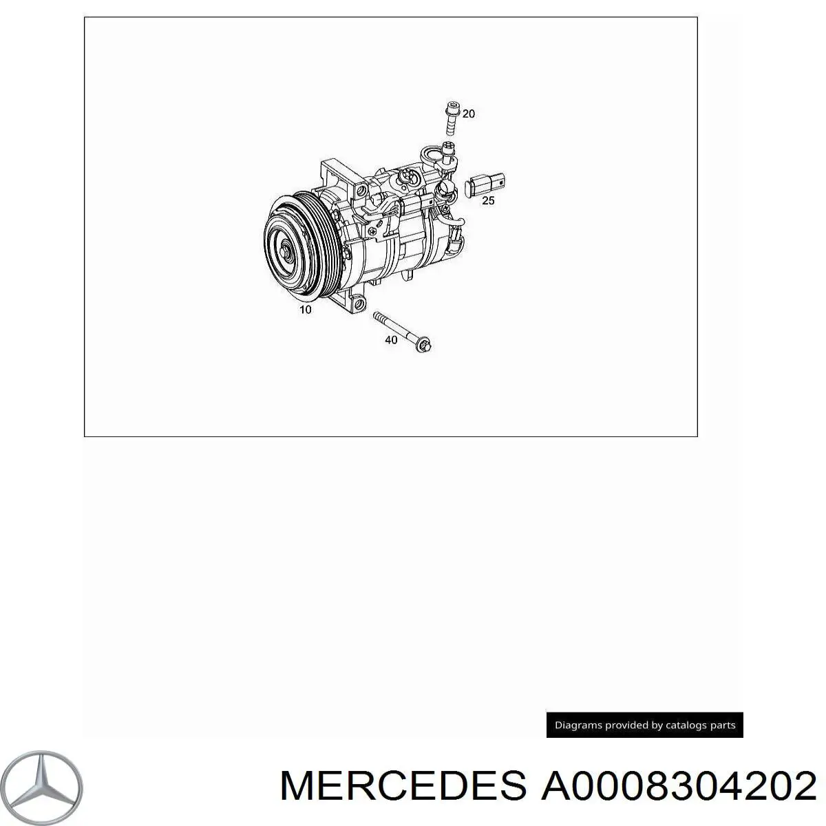 Compressor de aparelho de ar condicionado Mercedes 0008304202 preço, a partir de 369,08 USD