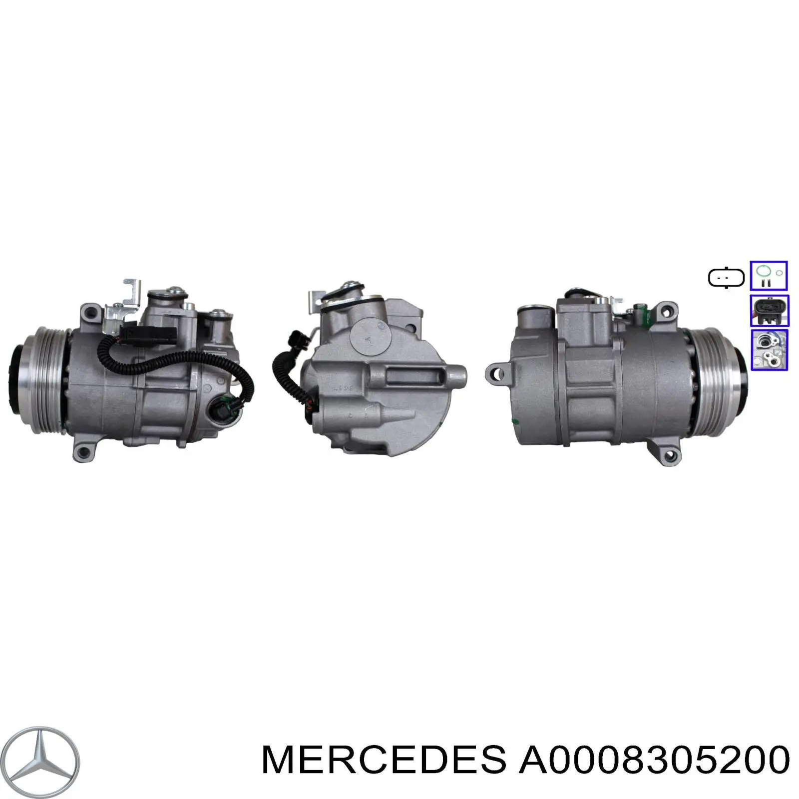Compressor de aparelho de ar condicionado Mercedes A0008305200 preço, a partir de 362,62 USD