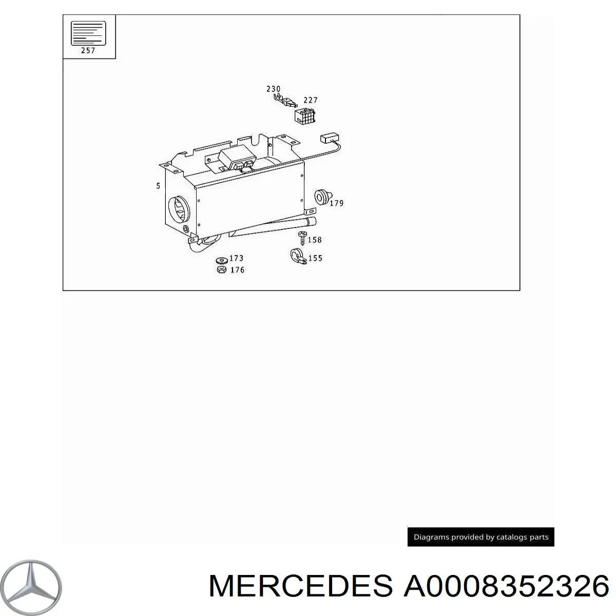  Mercedes A0008352326 preço, a partir de 197,45 USD