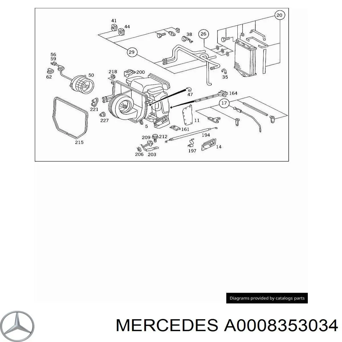 A0008353034 Mercedes 