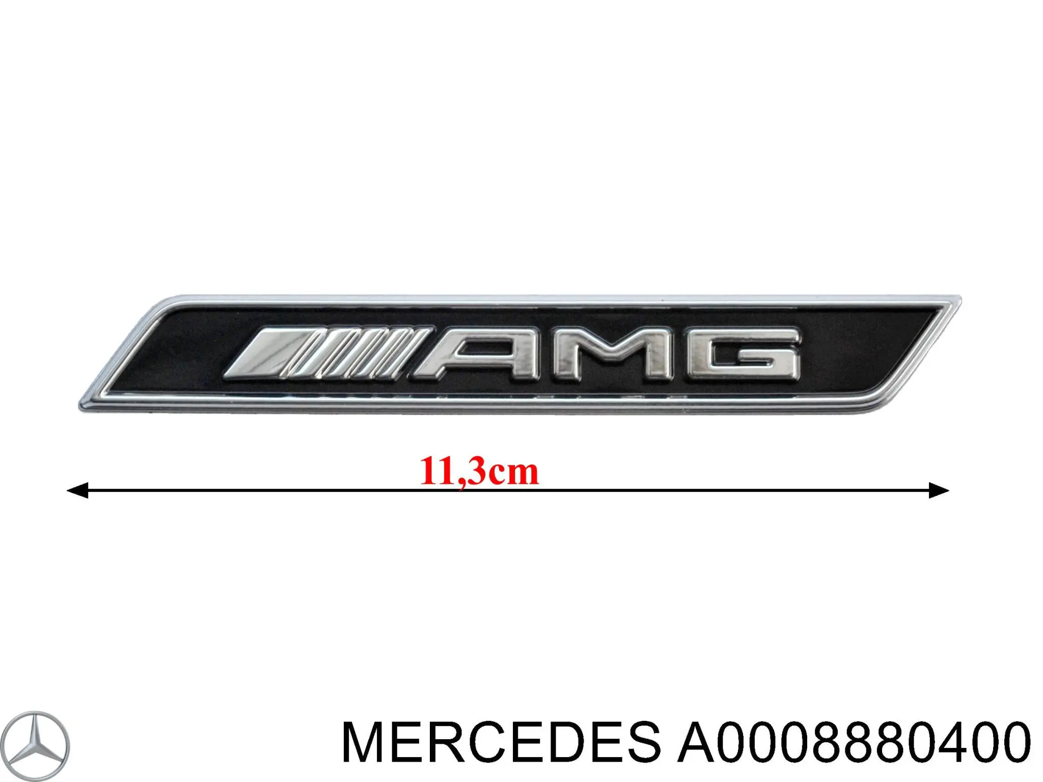 A0008880400 Mercedes Emblema de grelha do radiador