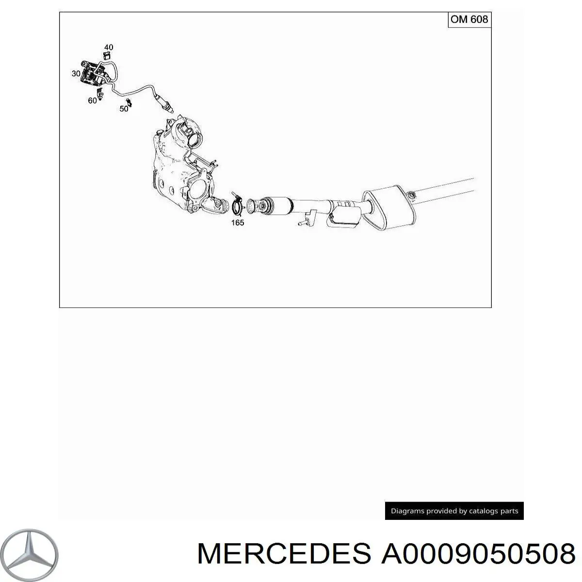 Sensor de temperatura dos gases de escape (GE), de filtro de partículas diesel Mercedes A0009050508 preço, a partir de 300,50 USD