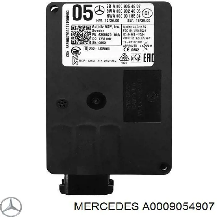 Sensor de radar de distância Mercedes A0009054907 preço, a partir de 738,98 USD