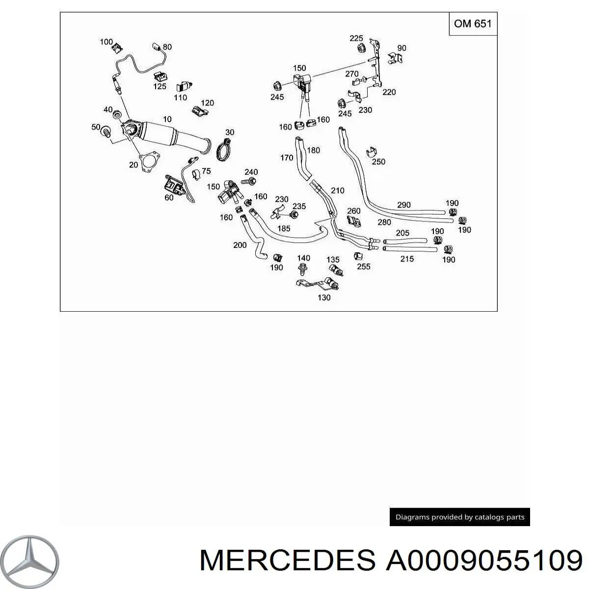 A0009055109 Mercedes 