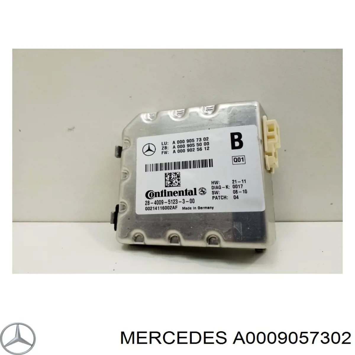 A0009057302 Mercedes Câmara do sistema para asseguramento de visibilidade