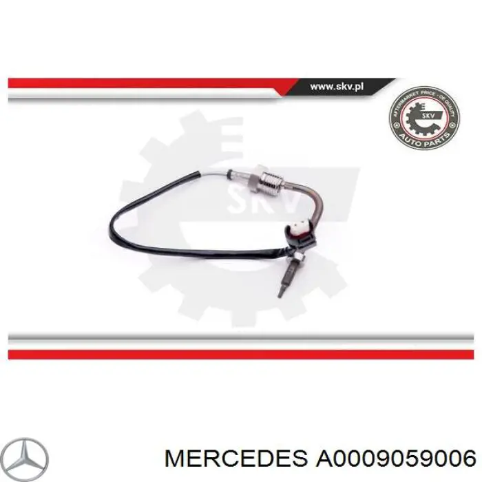 A0009059006 Mercedes Sensor de temperatura dos gases de escape (GE), antes de turbina
