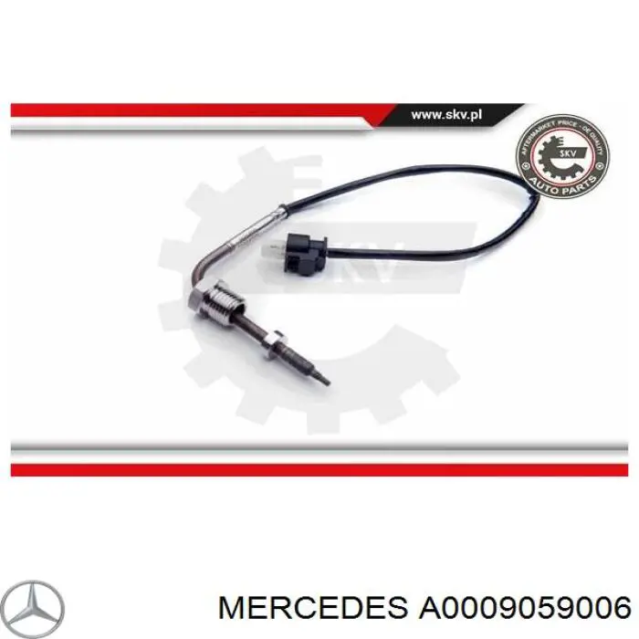 Sensor de temperatura dos gases de escape (GE), antes de turbina Mercedes A0009059006 preço, a partir de 90,36 USD