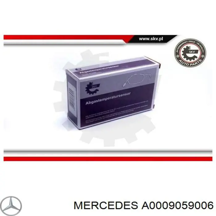 Compre A0009059006 Mercedes Sensor de temperatura dos gases de escape (GE), antes de turbina
